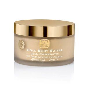 KEDMA GOLD BODY BUTTER-DEAD SEA MINERALS & SHEA BUTTER-8.8 oz/ 250 ml-NEW-SEALED